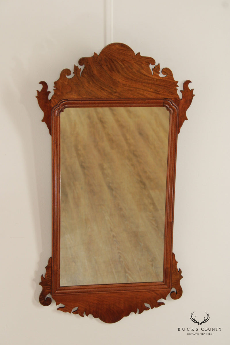 Chippendale Style Custom Quality Mahogany Wall Mirror