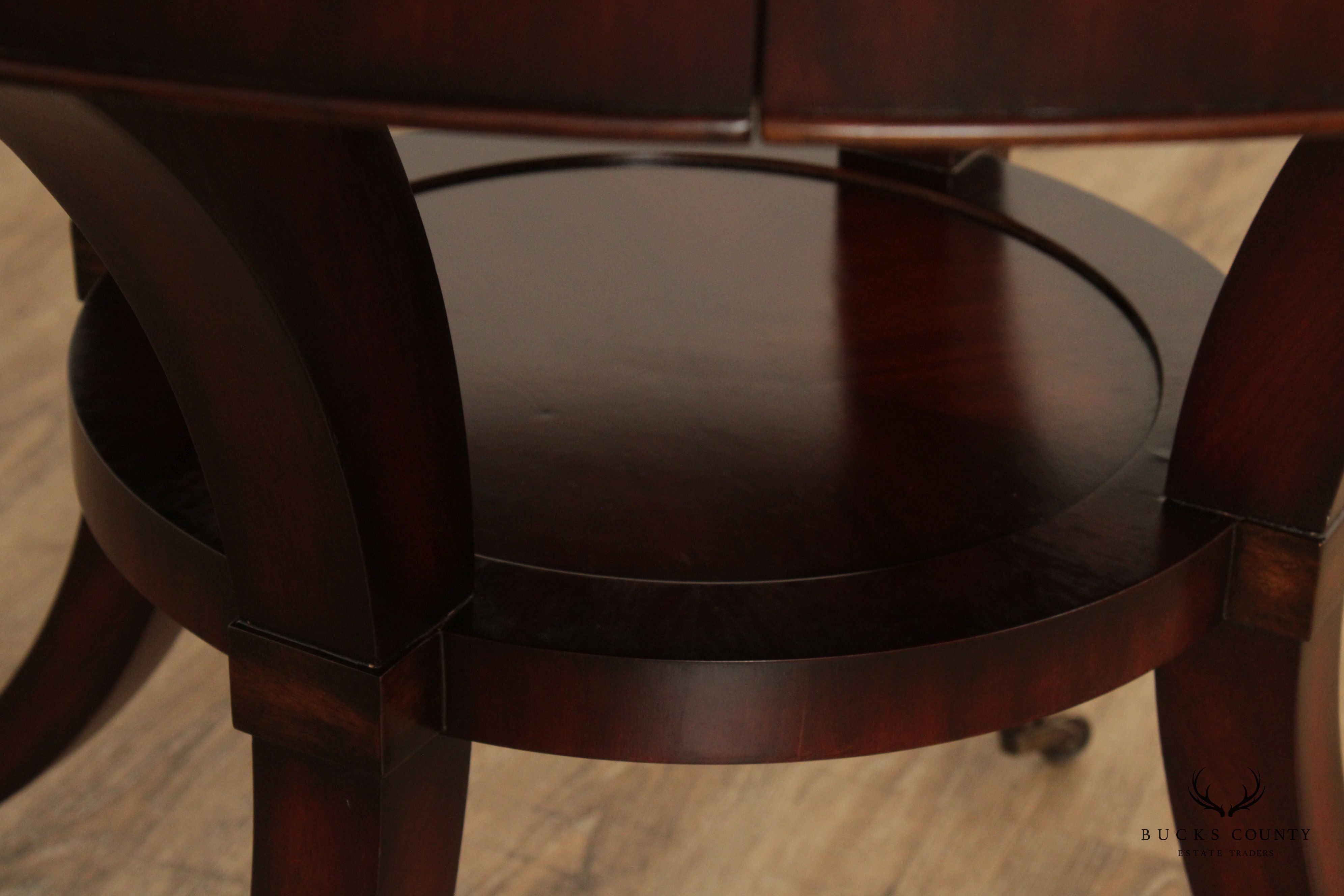 Thomasville Ernest Hemingway Collection Inlaid Round Center Table