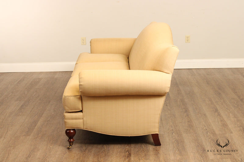 Sherrill Furniture Custom Upholstered Camelback Sofa