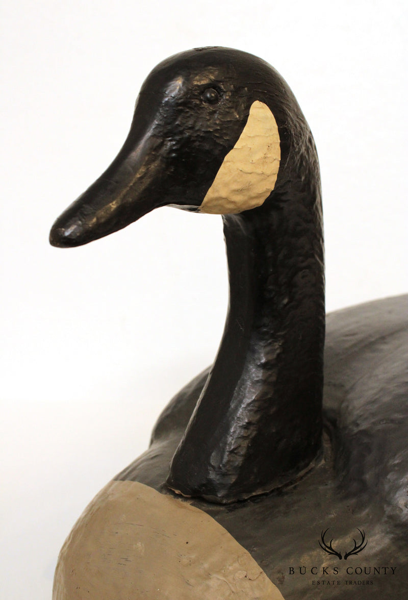 Vintage Hand Carved, Hand Painted Canadian Goose Decoy