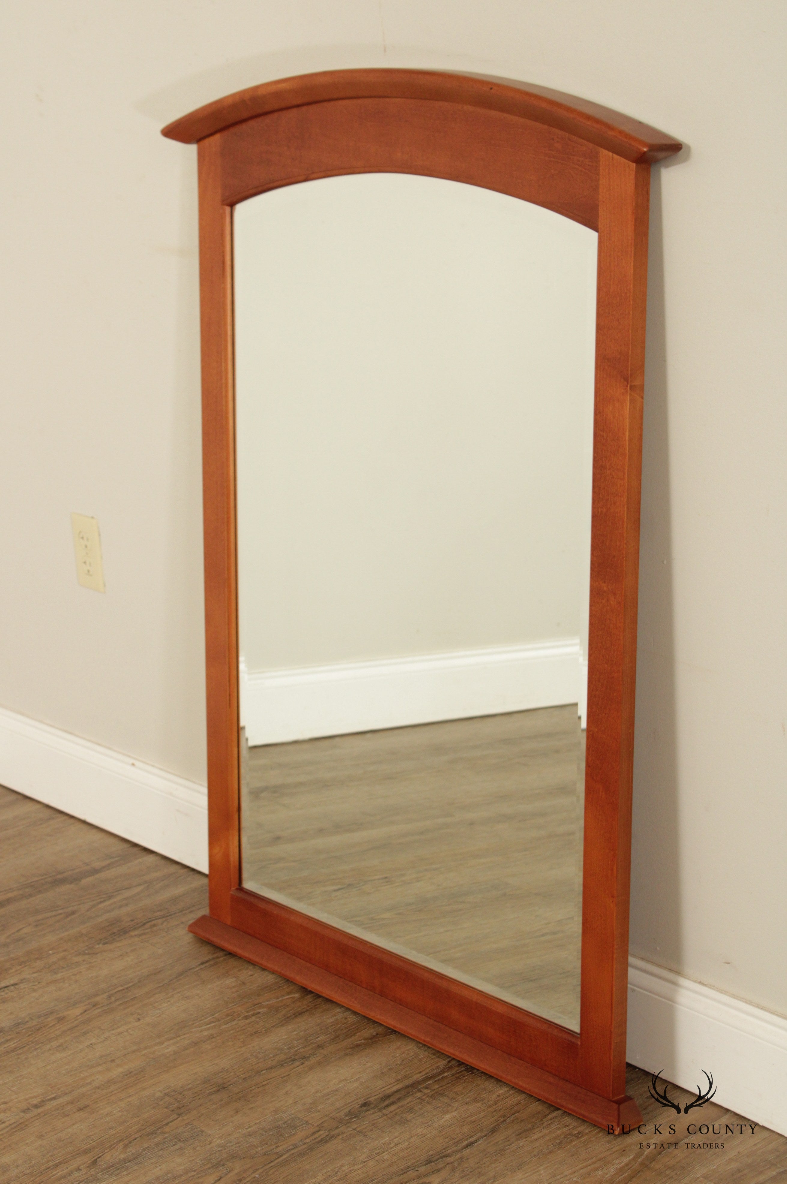 Thomasville 'Impressions' Cherry Arts & Crafts Style Wall Mirror