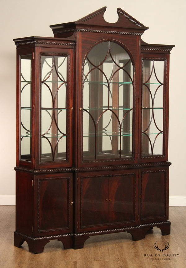 Hickory White American Masterpiece Collection Mahogany Breakfront China Cabinet