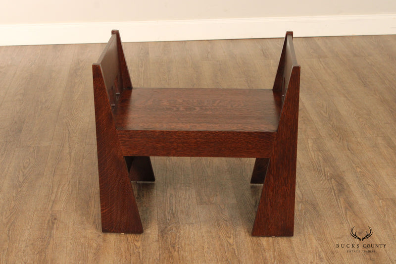 Stickley Mission Collection Oak Limbert Bench
