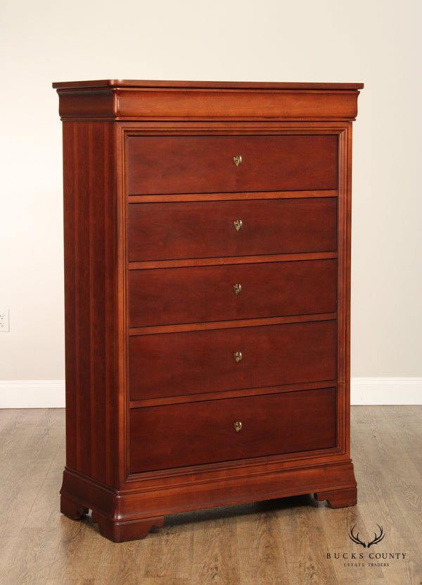 Thomasville 'Impressions' Louis Philippe Style Cherry Tall Dresser