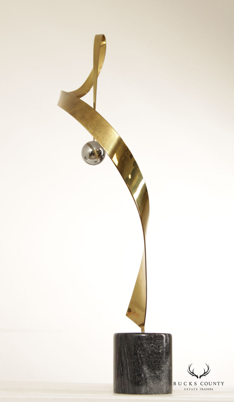 Curtis Jere Modern Kinetic Ribbon Sculpture