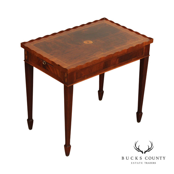 Hekman Federal Style Mahogany Inlaid Side Table