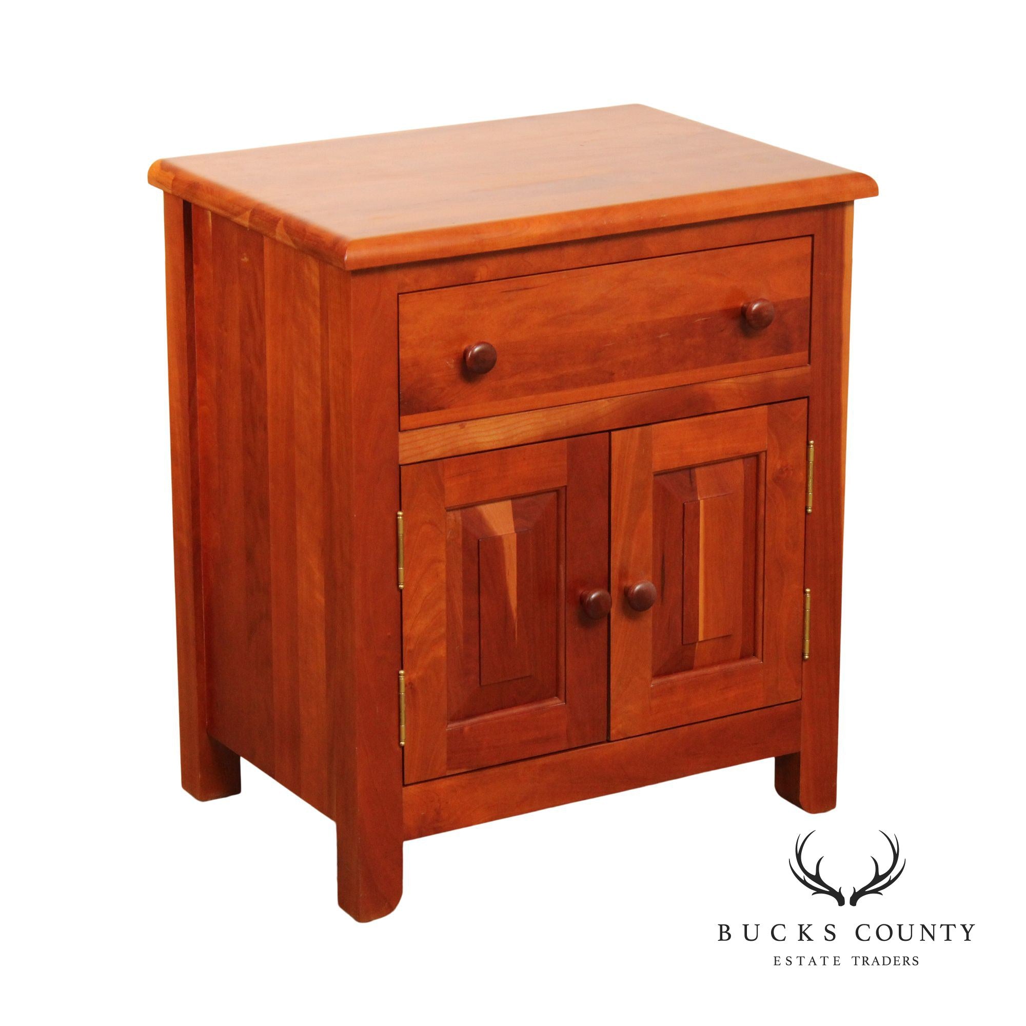 Stuart David Mission Style Cherry Cabinet Nightstand