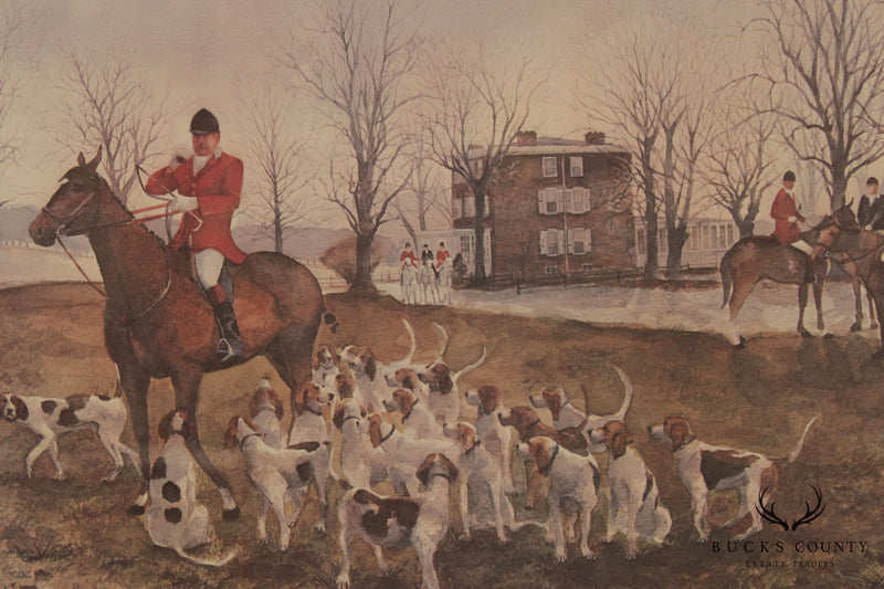 Thomas Williams 'A Good Pack' Limited Edition Signed Fox Hunt Print