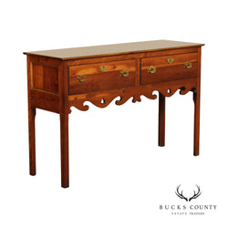 Wright Table Company George III Style Yew Wood Two-Drawer Sideboard