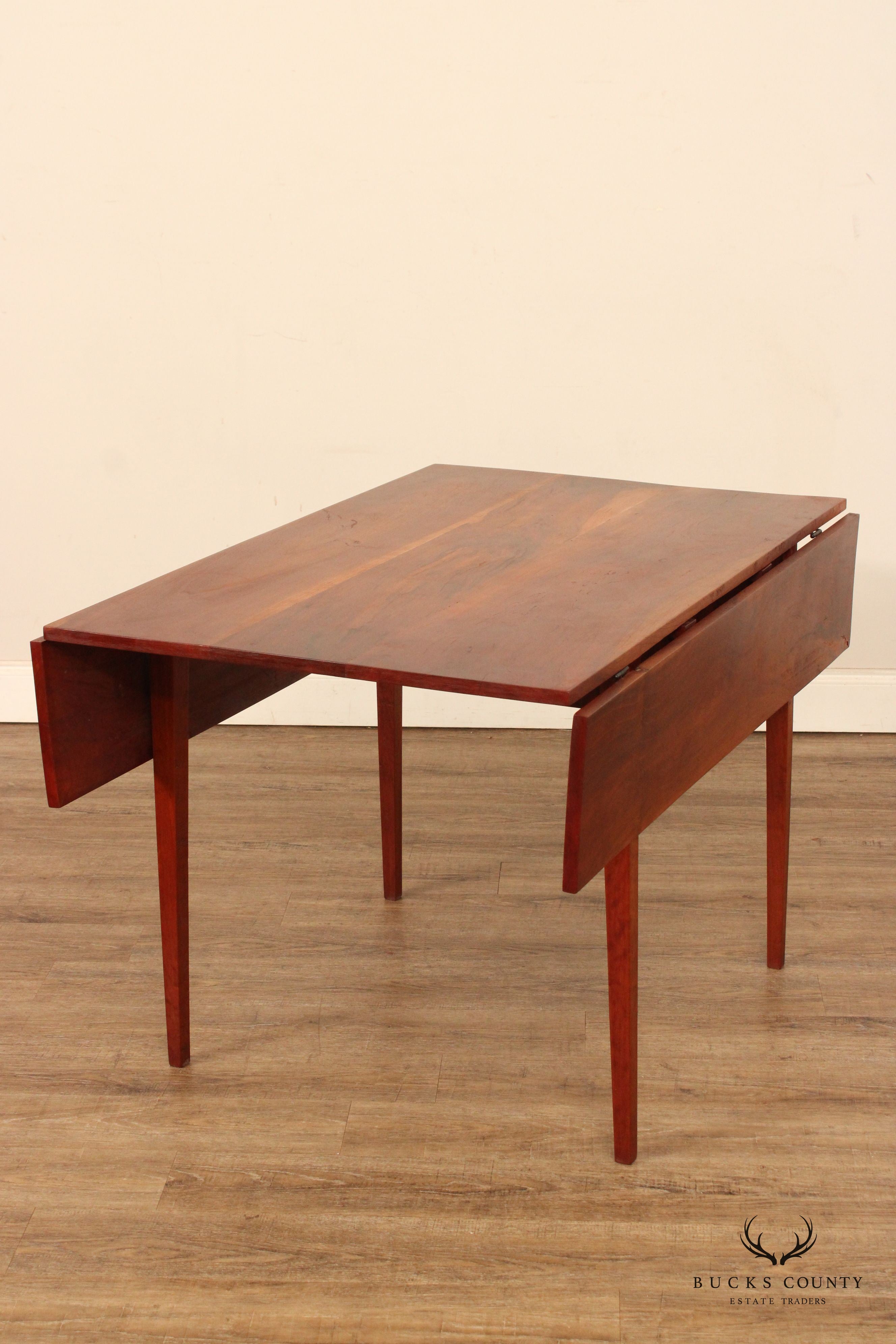 Ray Curran Studio Made Walnut Drop Leaf Dining Table