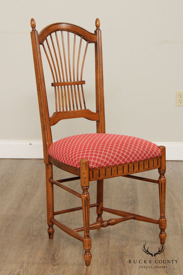 French Country Style Wheat Back Side Chair