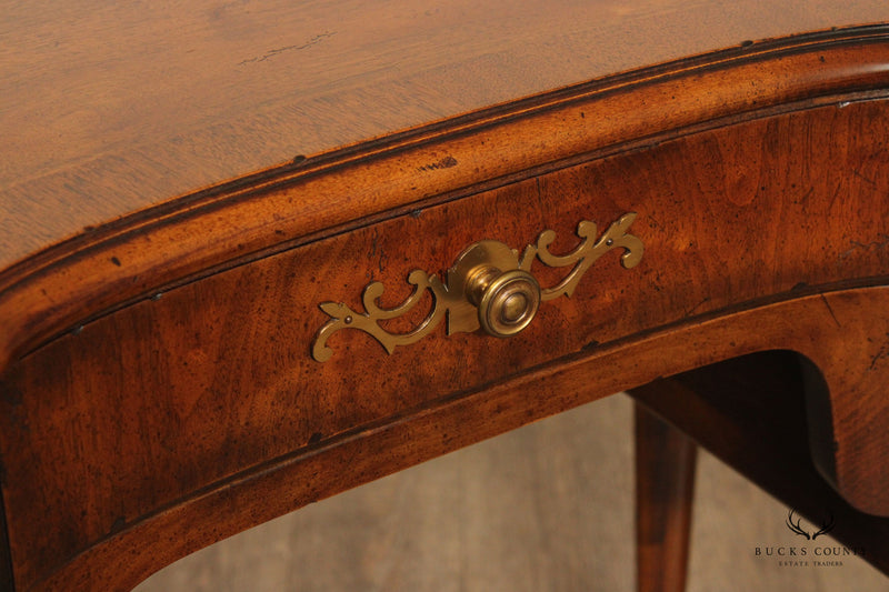 Henredon Villandry French Louis XV Style Walnut Kidney Writing Desk
