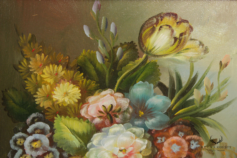 20th C. Floral Still Life Oil Painting, Signed 'M. Aaron'