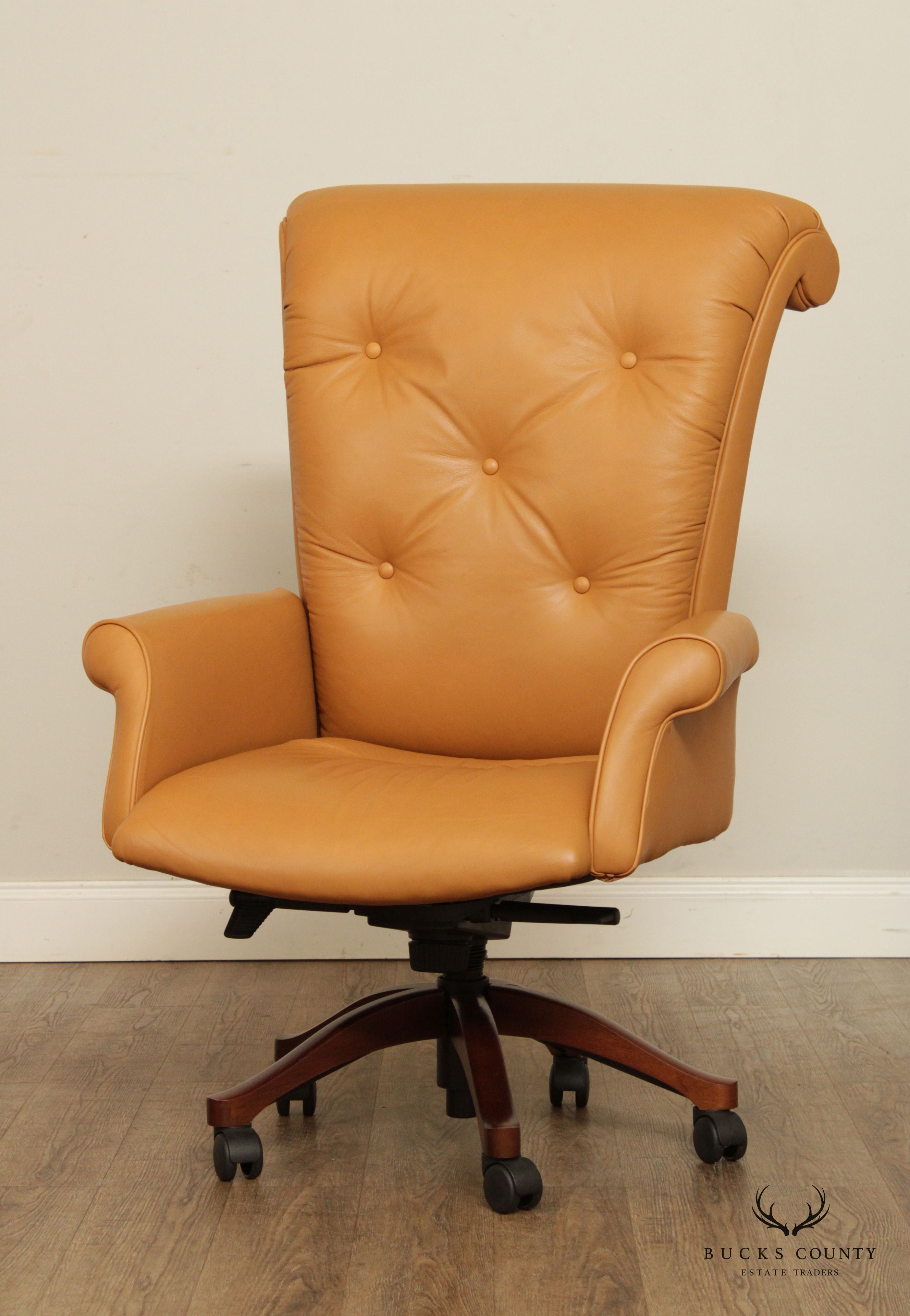 Leathercraft Tufted Leather Executive Office Armchair (H)