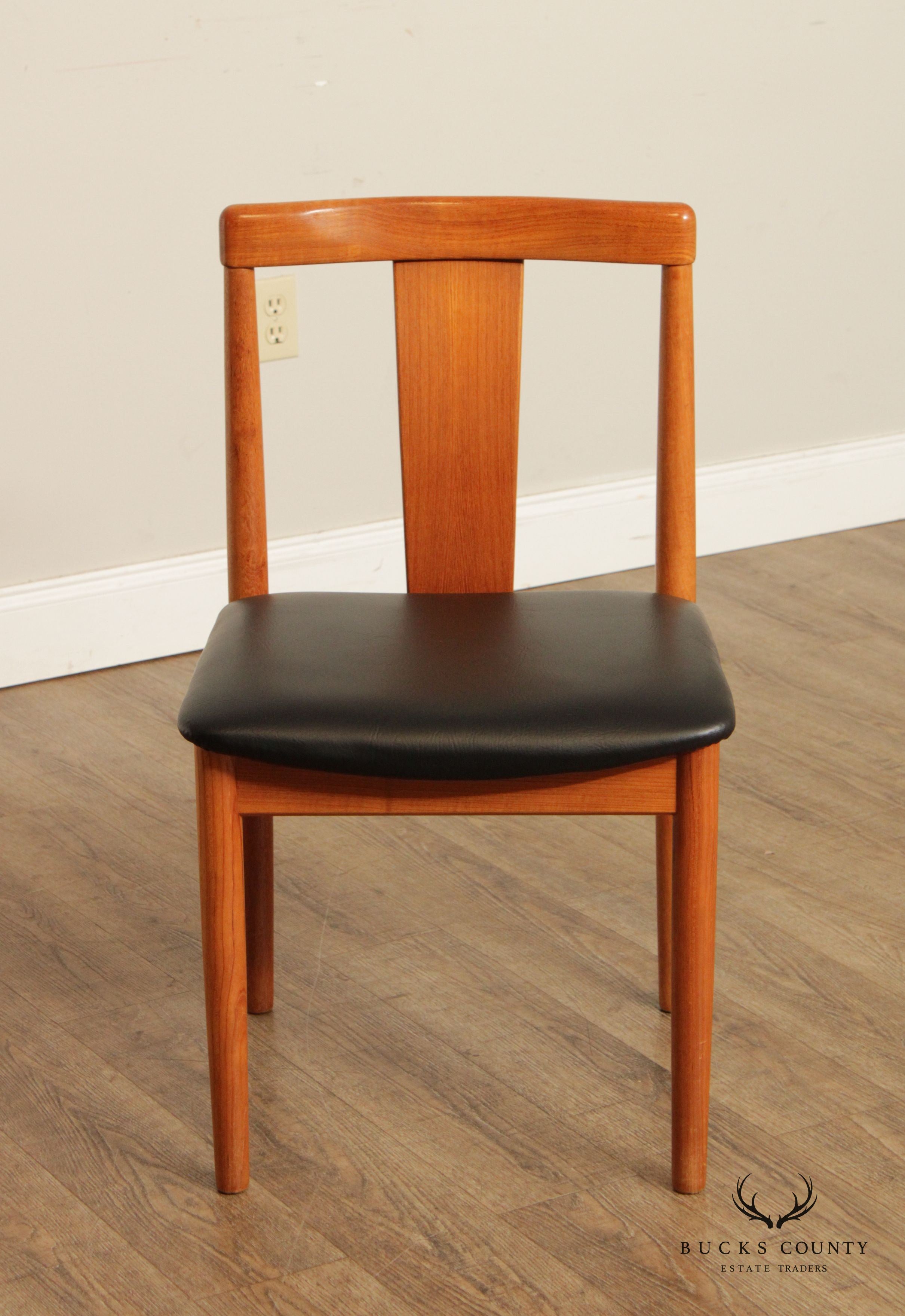 Danish Modern Pair of Teak Side Chairs