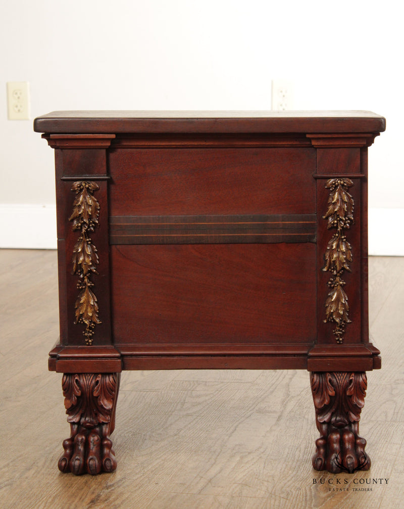 American Empire Mahogany Cellarette or Storage Chest