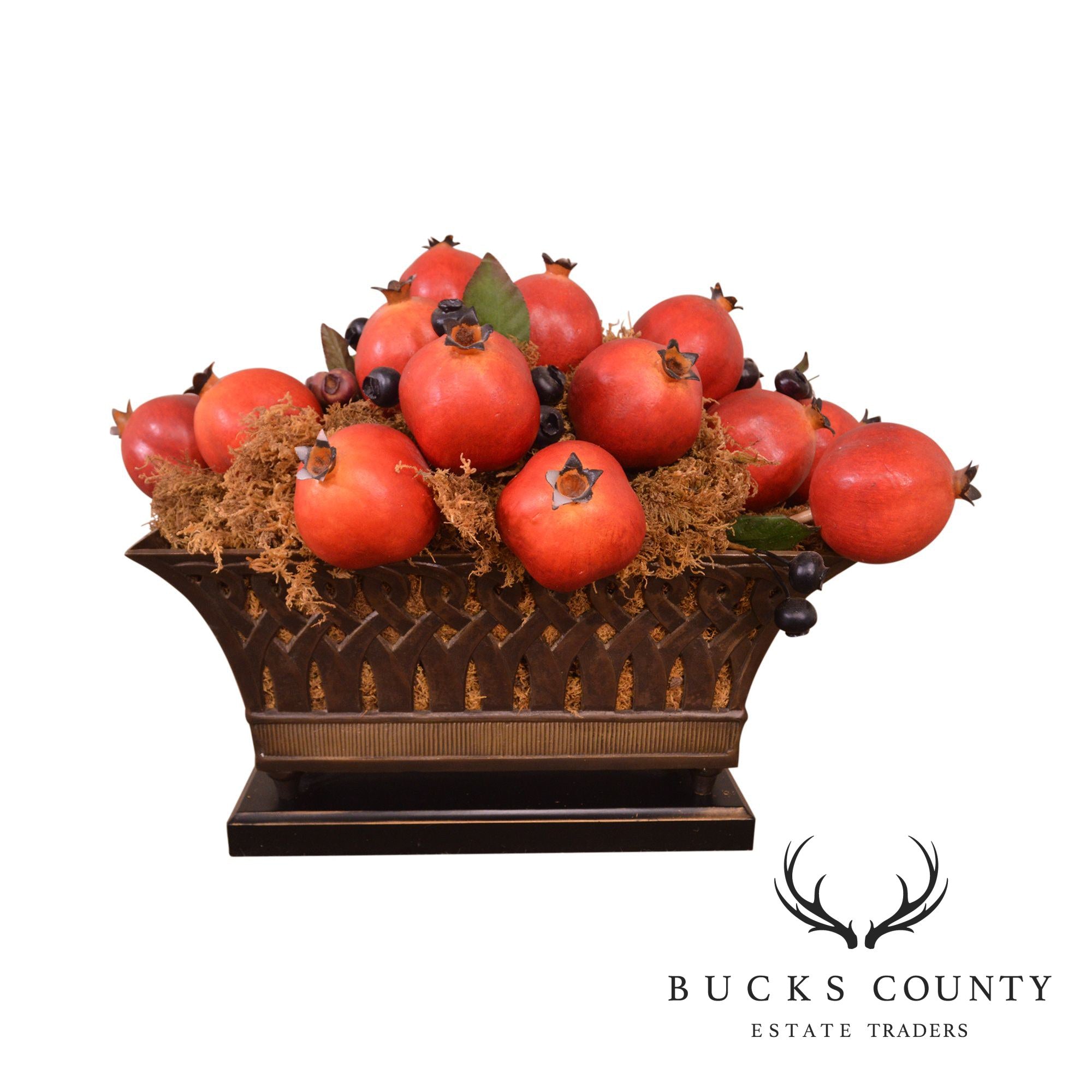 Decorative Pomegranate Basket Centerpiece