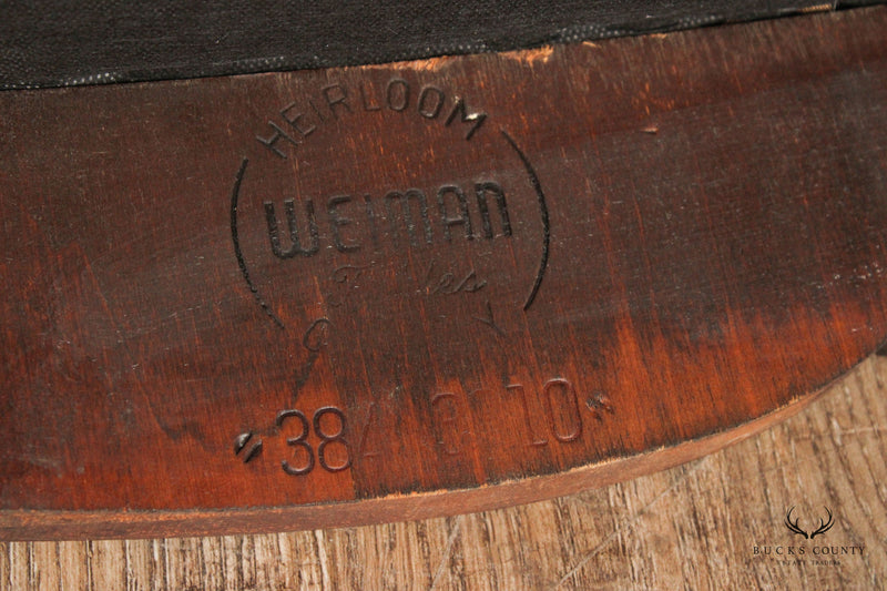 Weiman English Regency Style Vintage Mahogany Bench