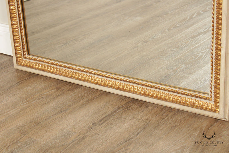 French Louis XVI Parcel Gilt Over Mantel Mirror