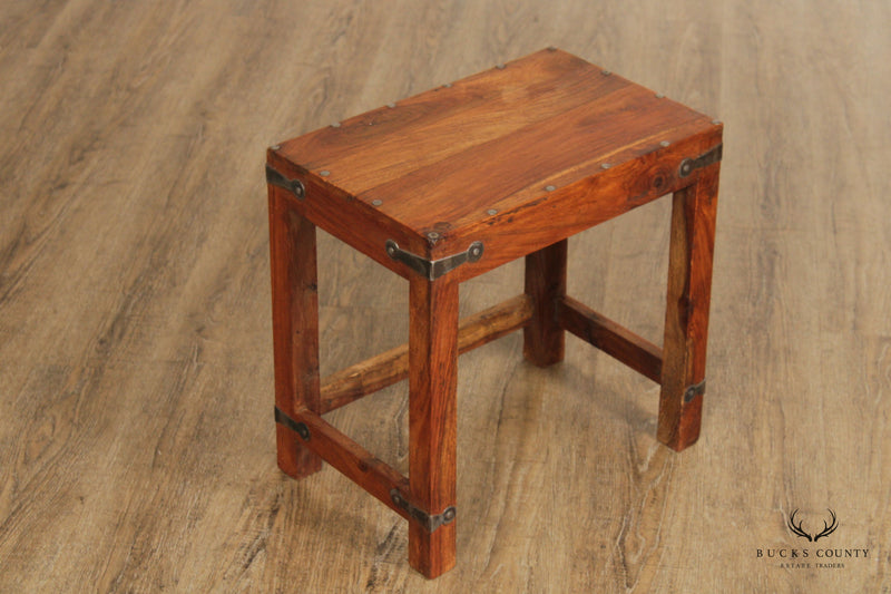 SPANISH COLONIAL STYLE SET OF 3  SOLID HARDWOOD NESTING TABLES
