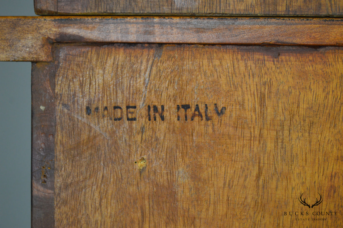 Italian Walnut Large Stepback Cupboard