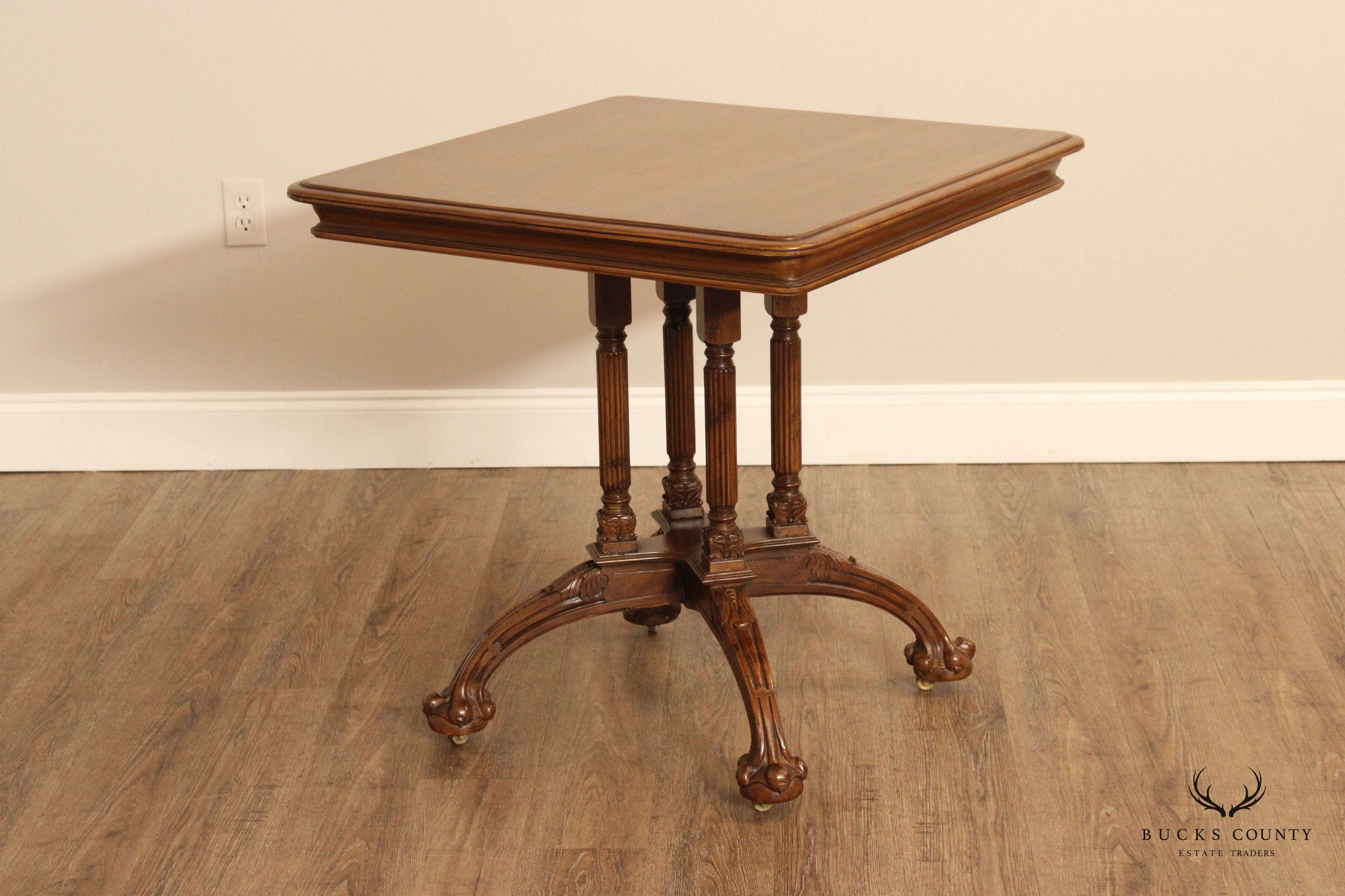 Renaissance Revival Carved Parlor Table