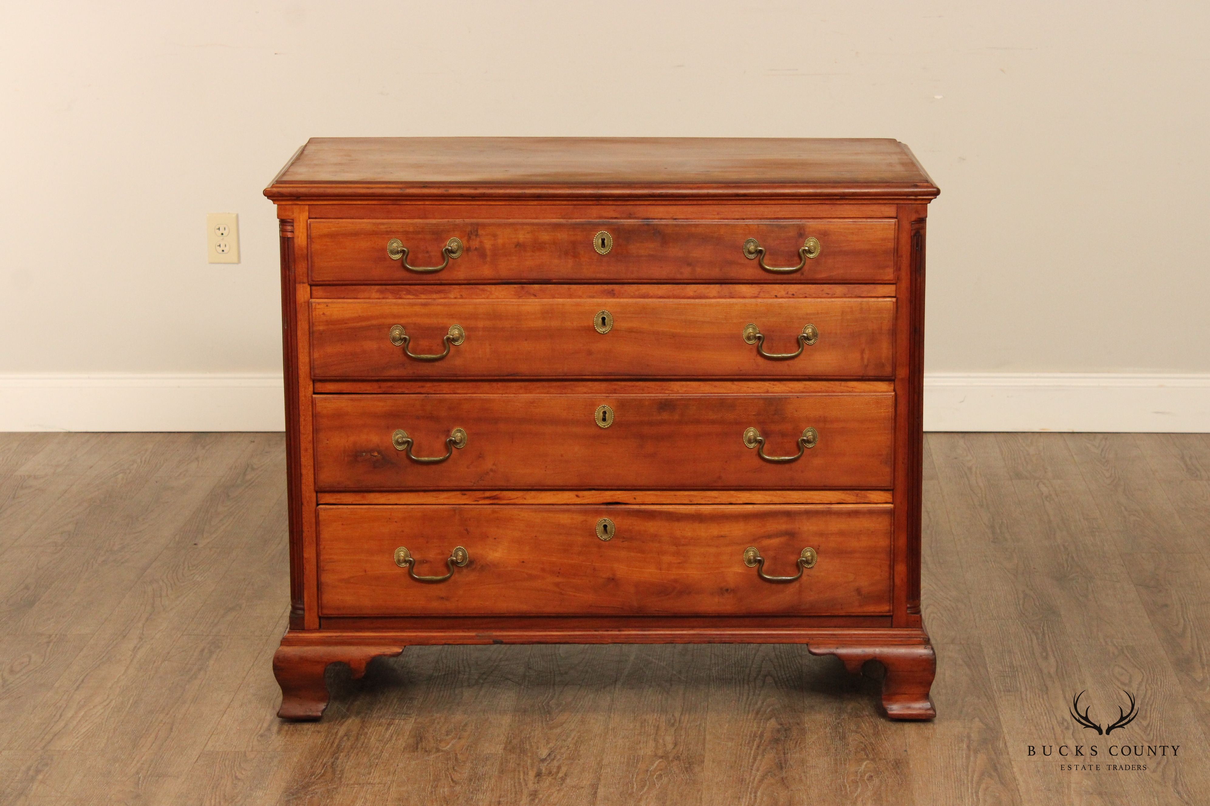 Antique Chippendale Cherry Chest of Drawers