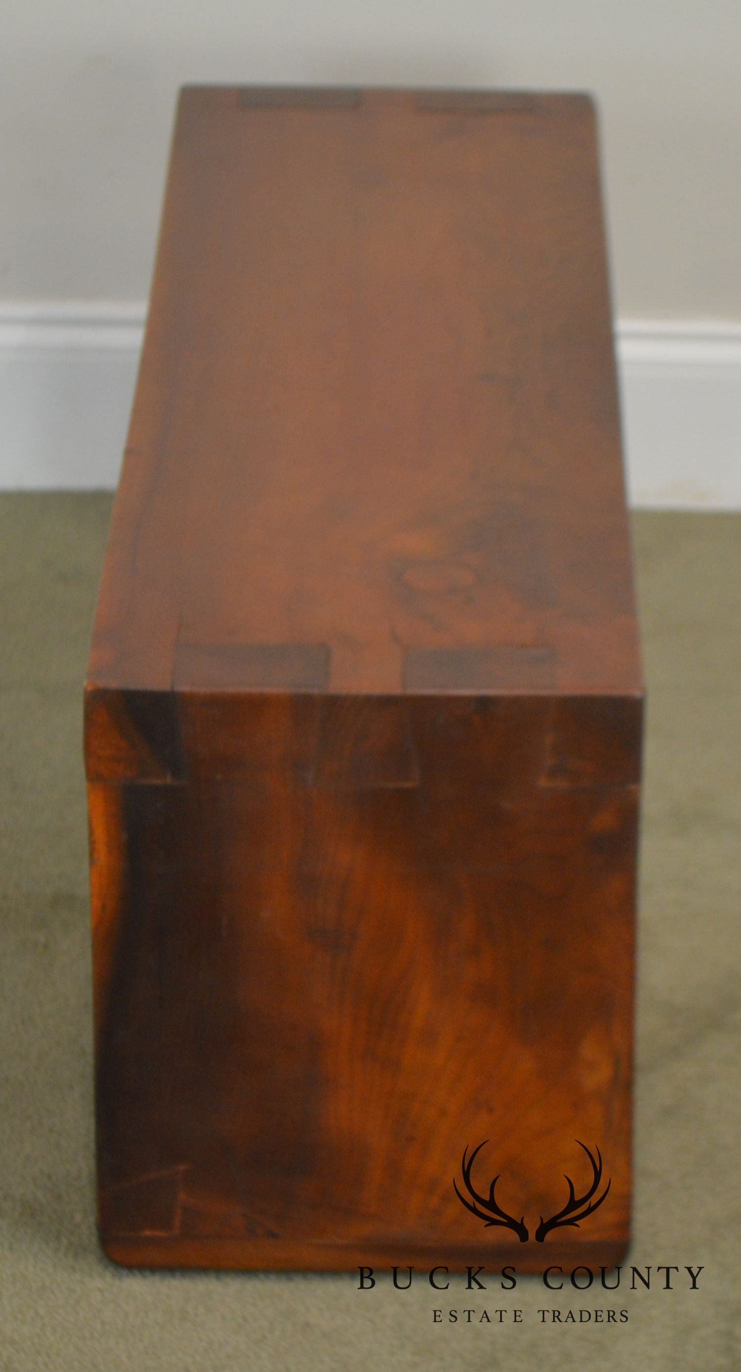 Dovetailed Top Custom Studio Quality Vintage Carved Low Table