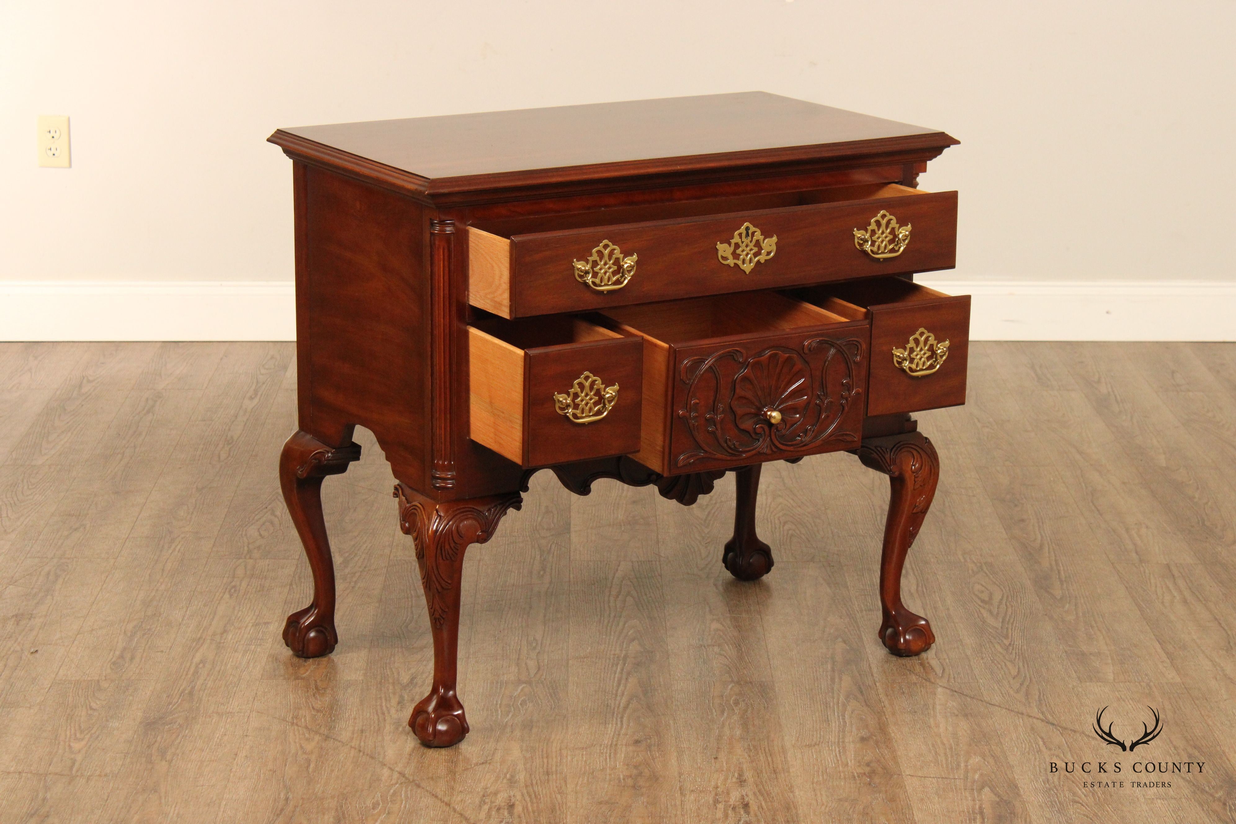 Councill Craftsmen Chippendale Style Mahogany Lowboy