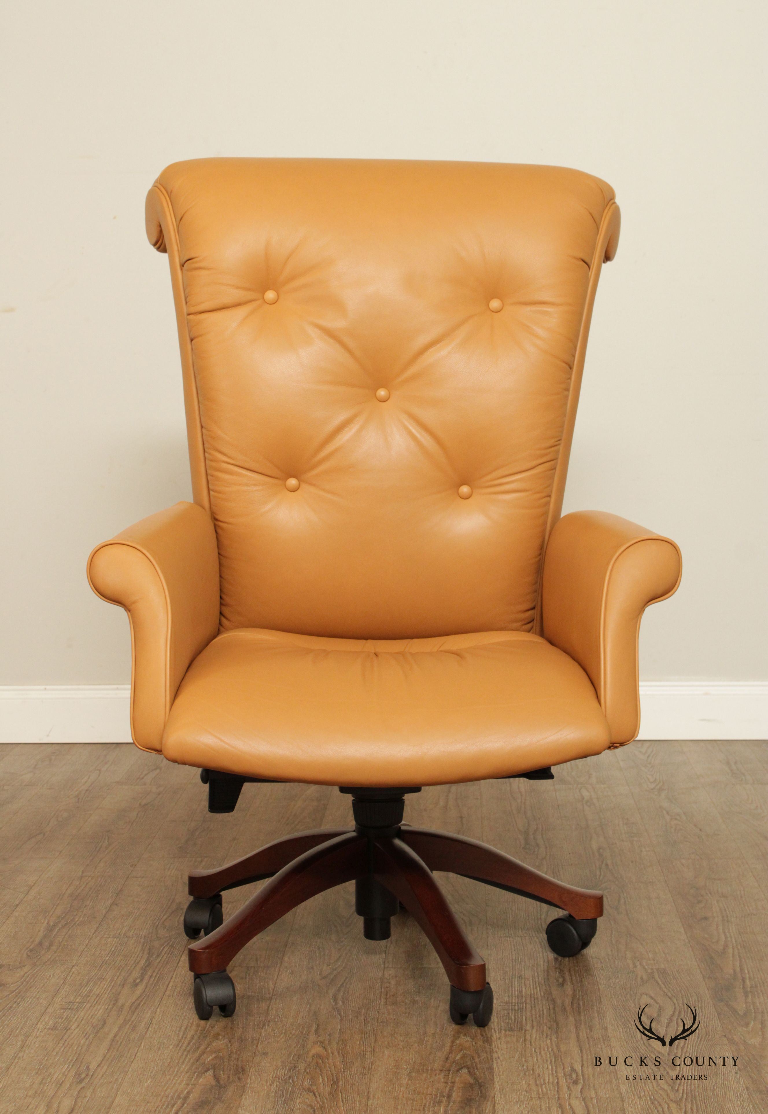 Leathercraft Tufted Leather Executive Office Armchair (F)