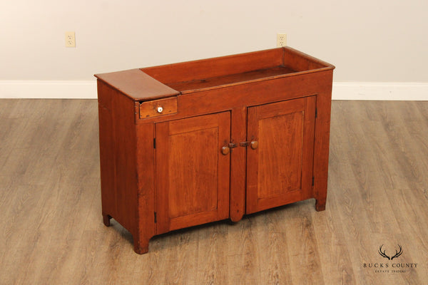 Antique Rustic Farmhouse Pine Dry Sink