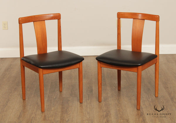 Danish Modern Pair of Teak Side Chairs