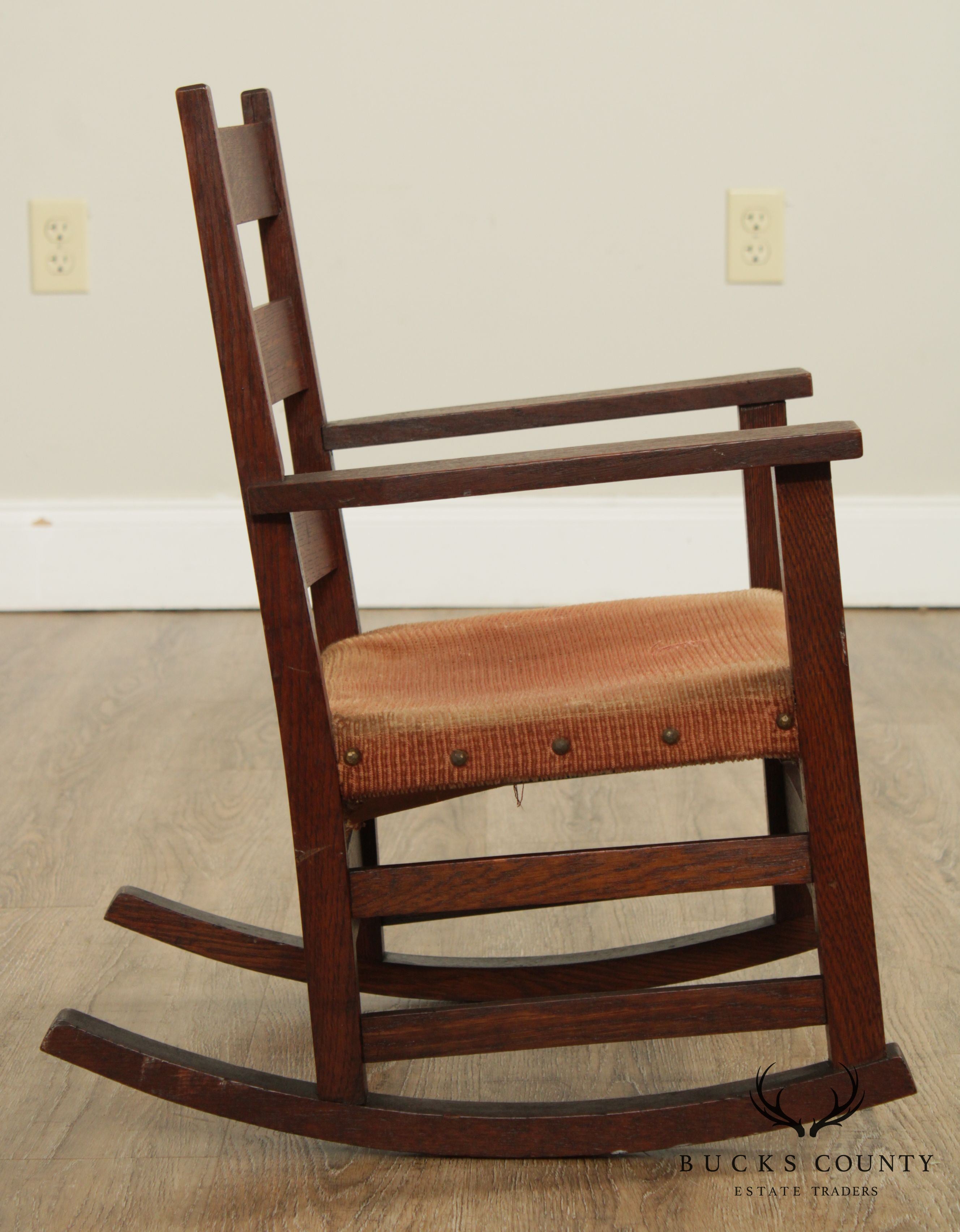 Gustav Stickley Antique Mission Oak Childs Rocker