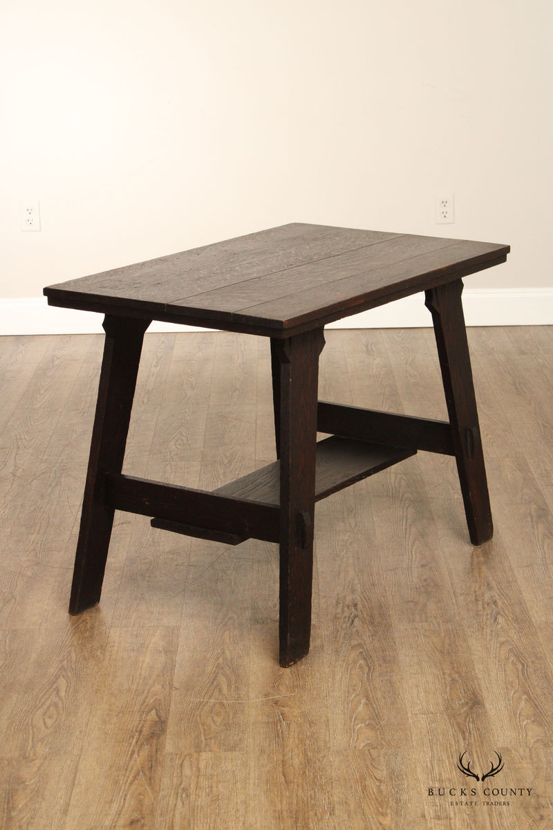 Lestershire Furniture Co. Mission Oak Library Table