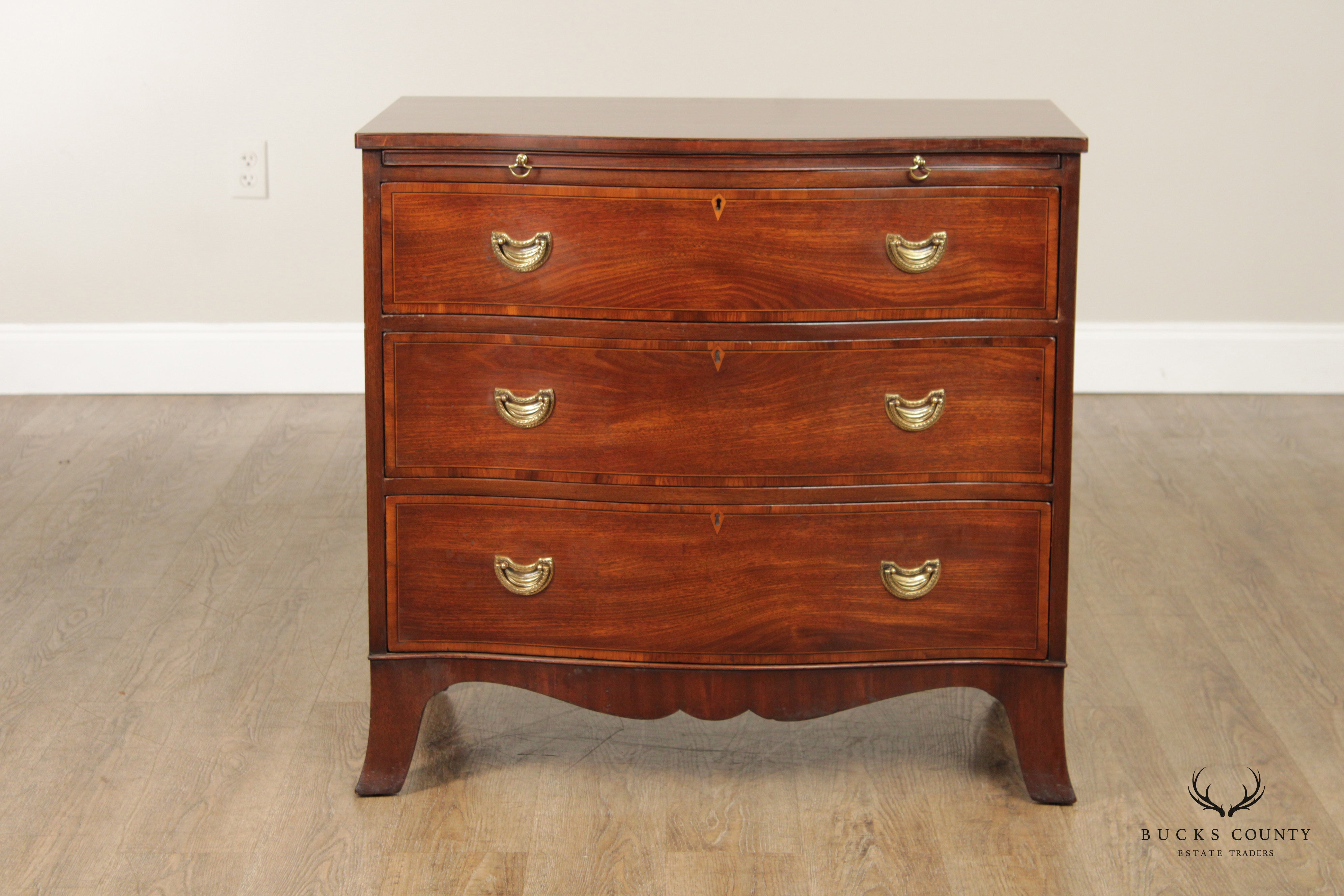 Hepplewhite Style Custom Mahogany Chest of Drawers