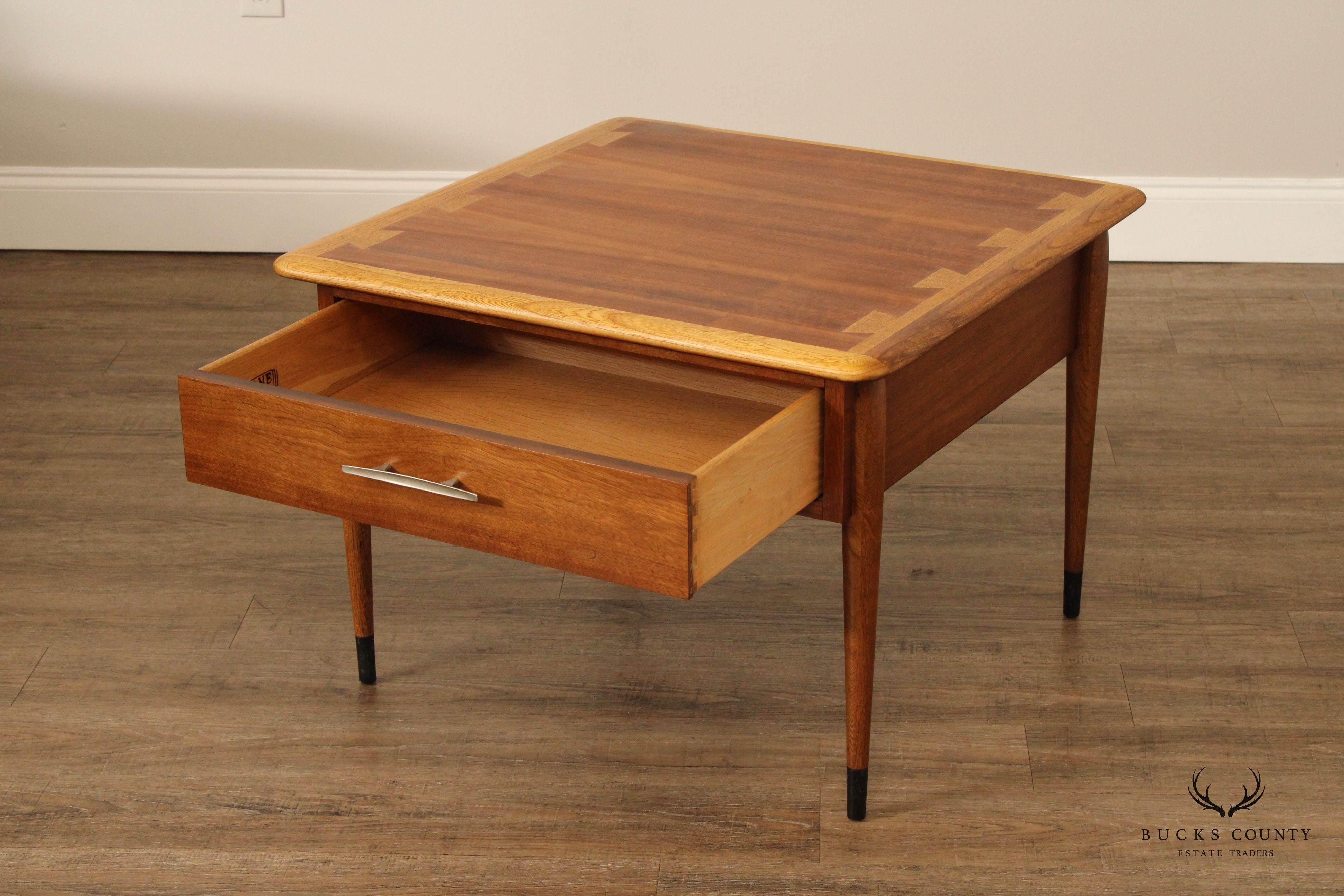 Lane Acclaim Mid Century Modern Walnut Side Table with Drawer