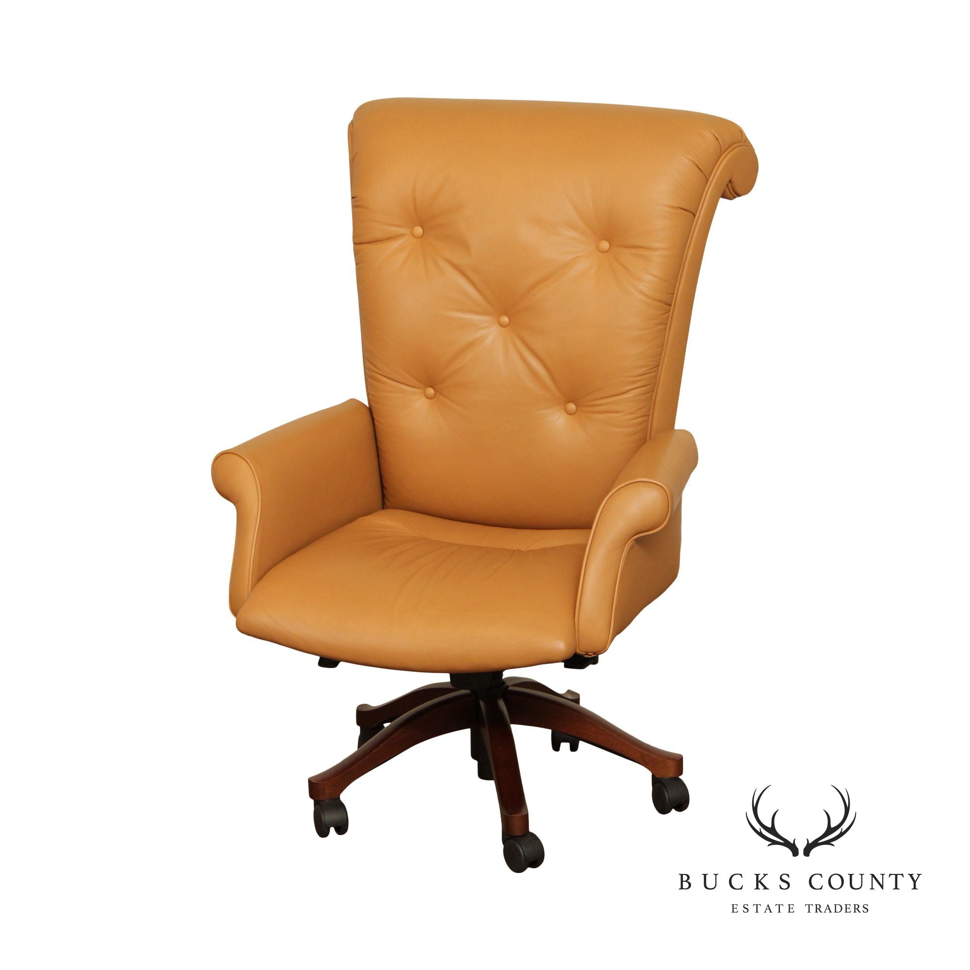 Leathercraft Tufted Leather Executive Office Armchair (E)