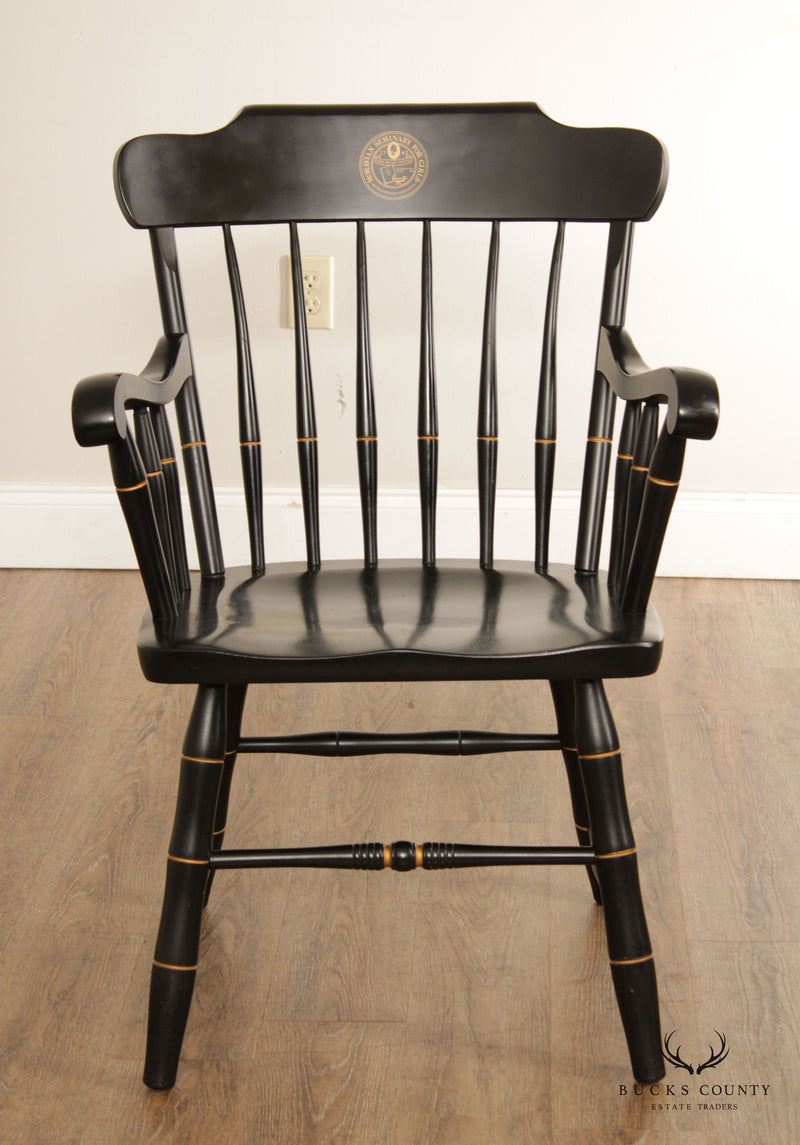 Moravian Seminary For Girls Black Painted Windsor Armchair