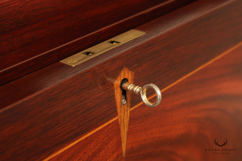 Henkel Harris Queen Anne Style Mahogany Silver Chest