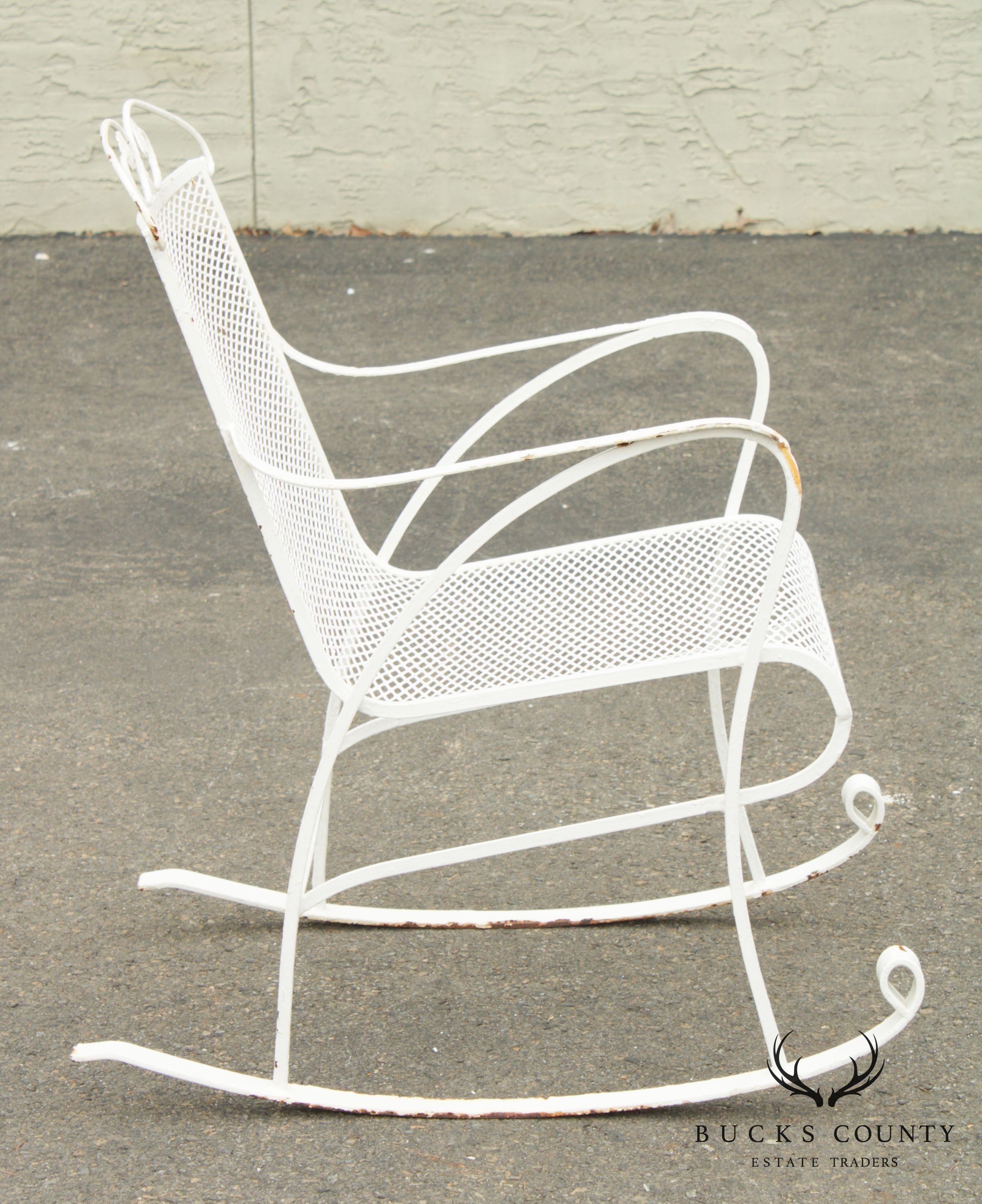 Salterini Vintage Wrought Iron Patio, Garden Rocker