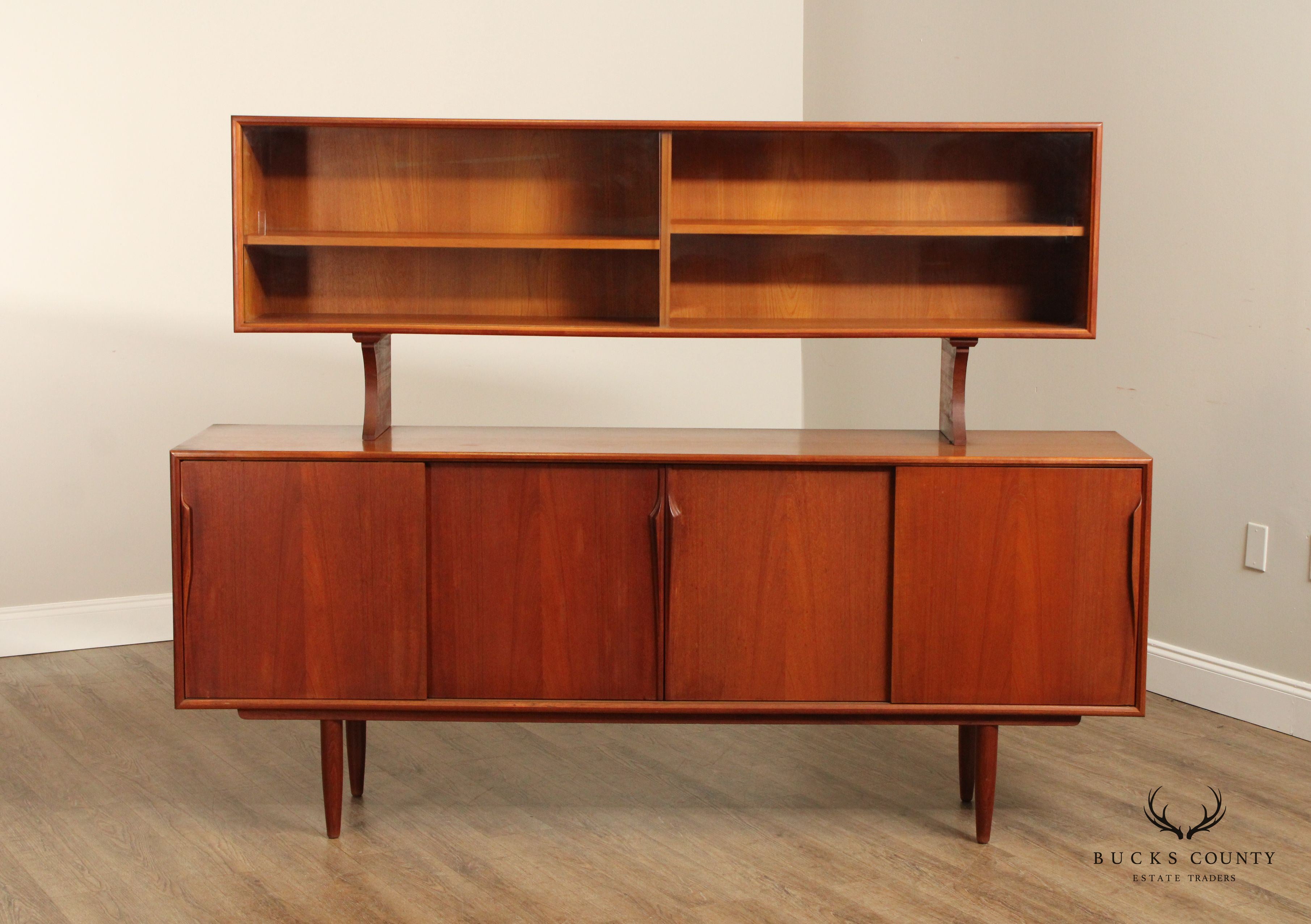 Danish Modern Teak Sideboard Cabinet