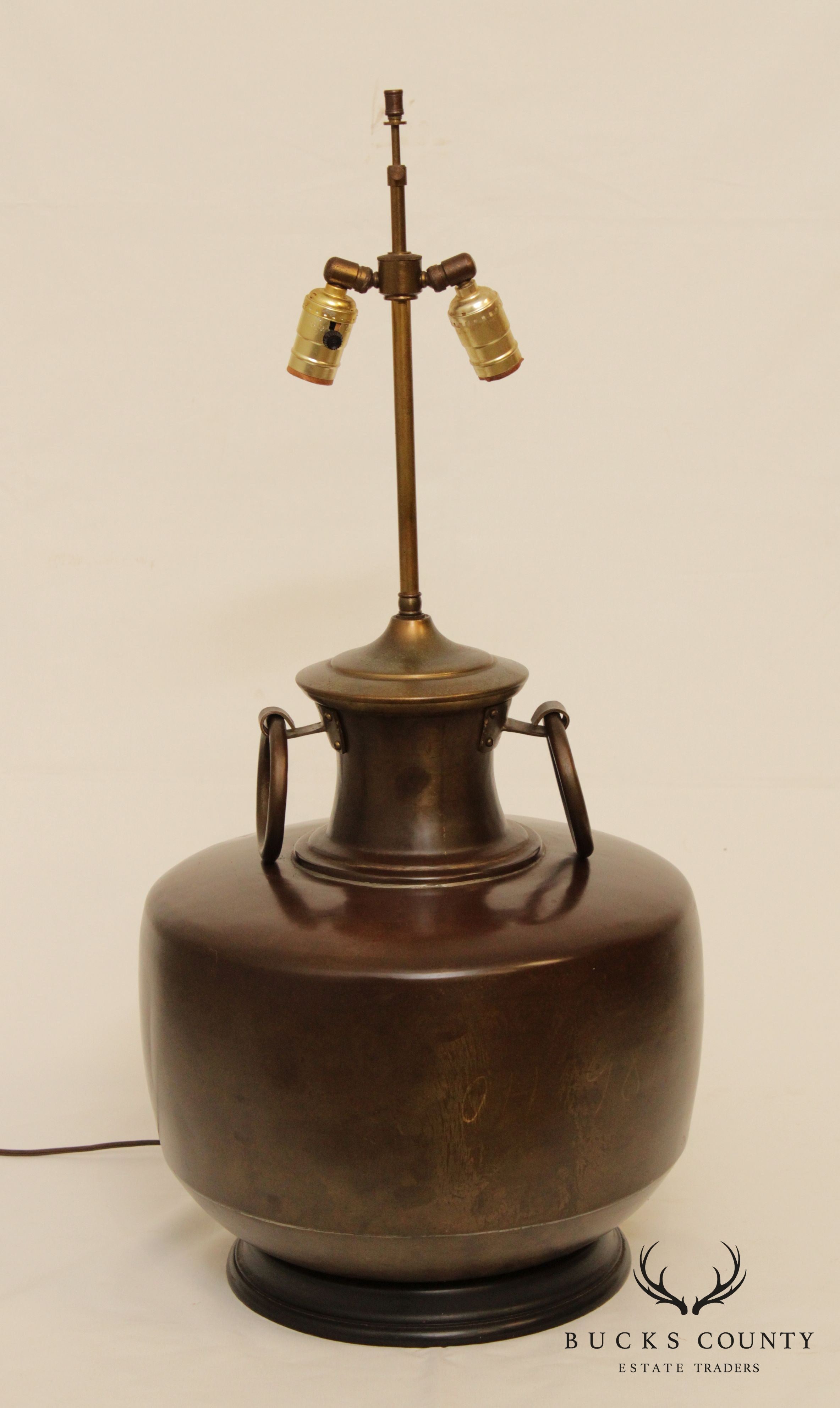 Vintage Brass Jug Table Lamp