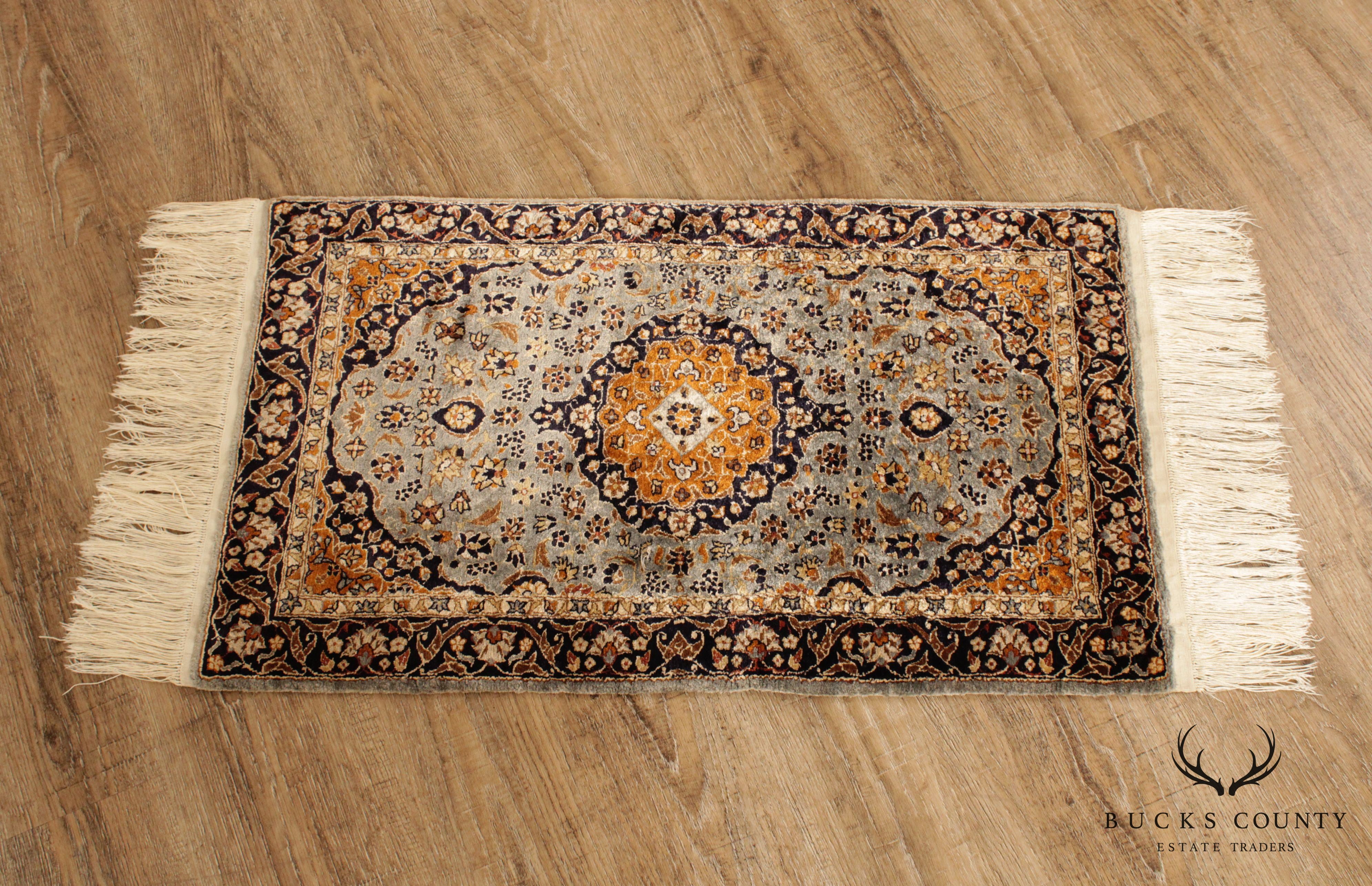 Indo Kerman 2'8"x 1'6" Handwoven Rug