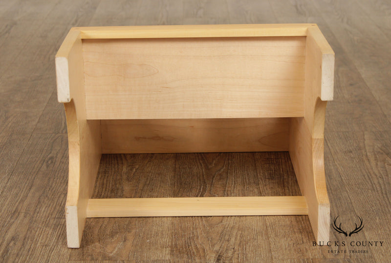 Hand Crafted Maple Dovetailed Bed Steps