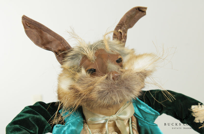 Vintage Primitive Country Easter Rabbit Doll