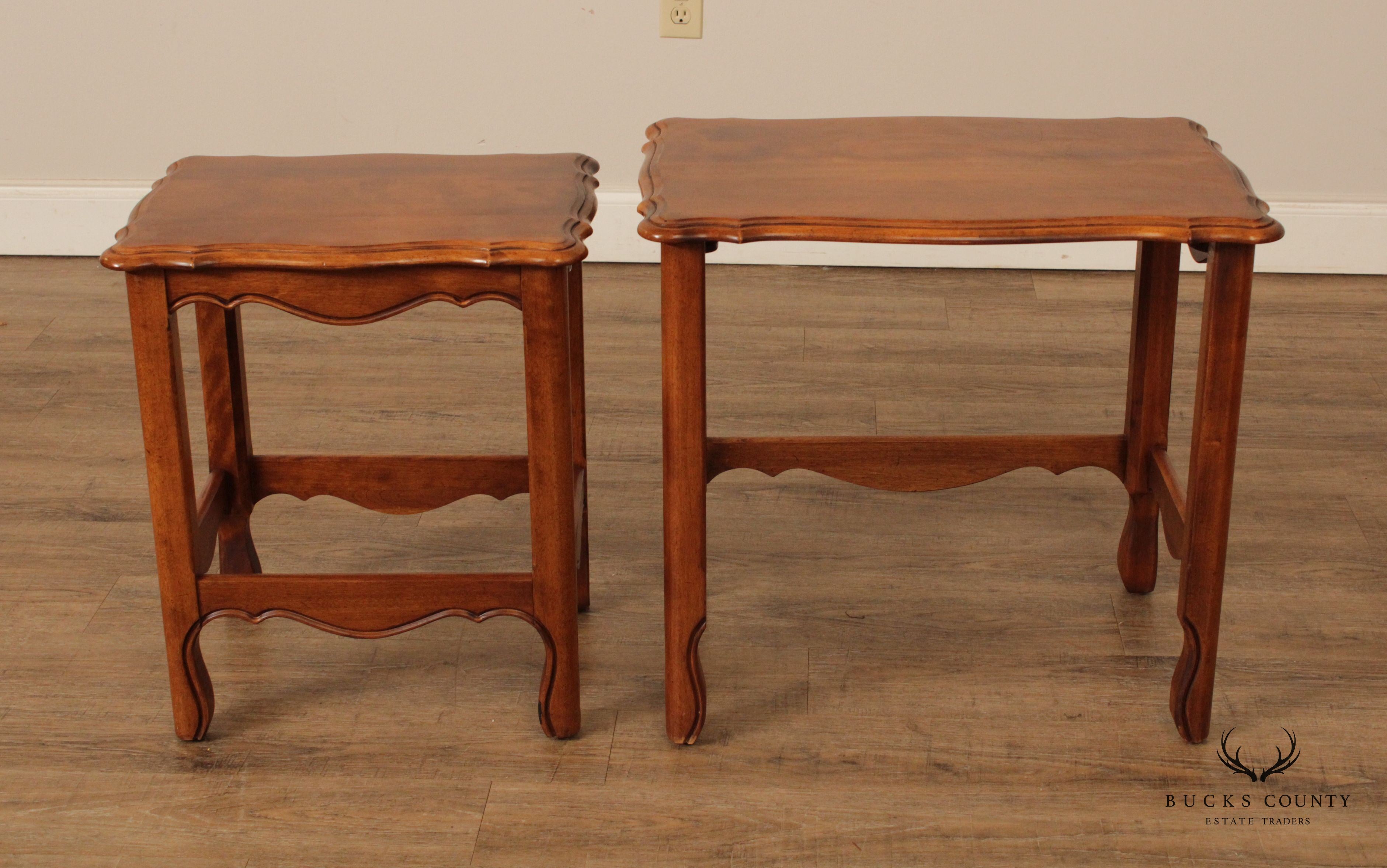 Ethan Allen Country French Style Nesting Tables