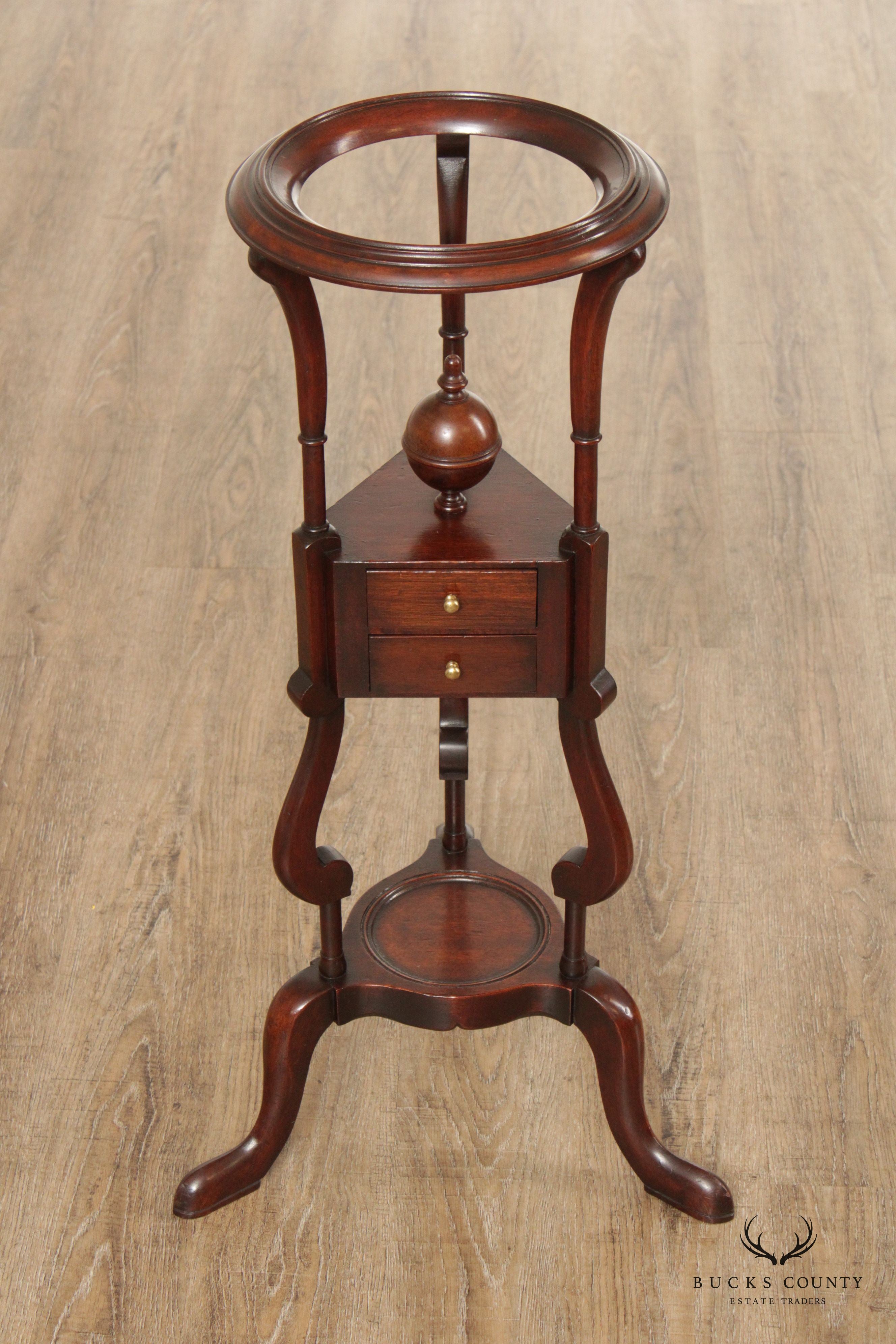 Antique English Georgian Mahogany Wig Stand