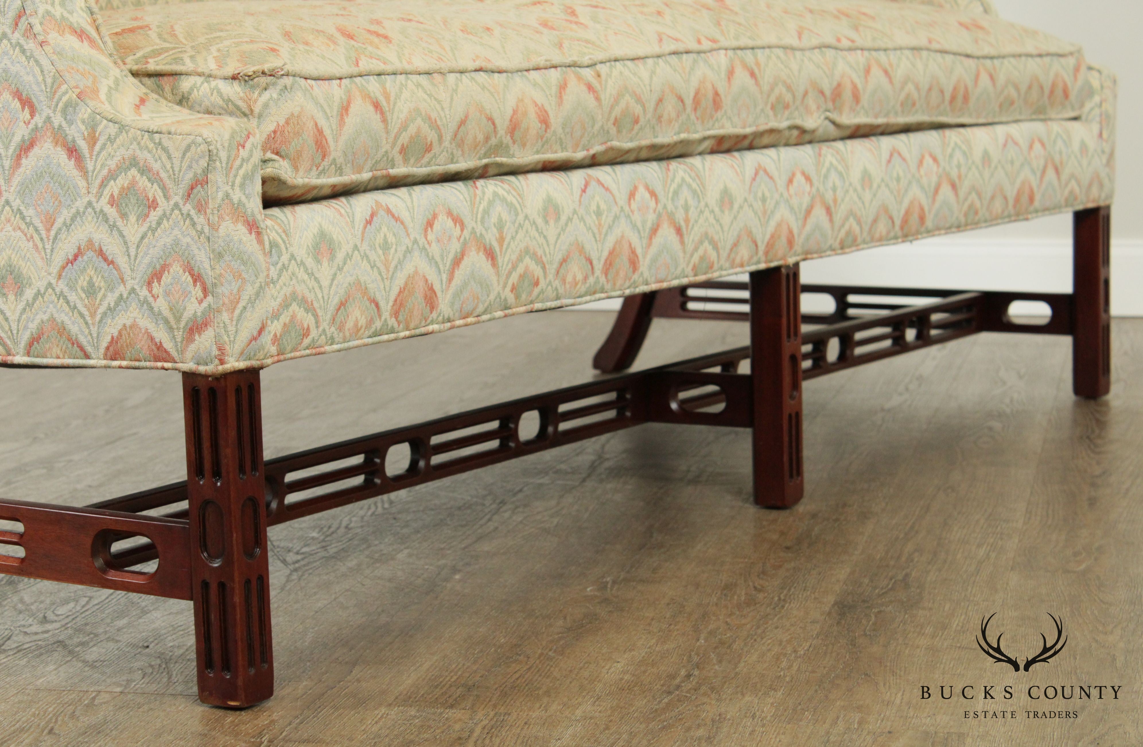 Southwood Mahogany Chippendale Style Sofa