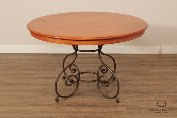 Whitaker Furniture Company French Country Style Round Extendable Dining Table