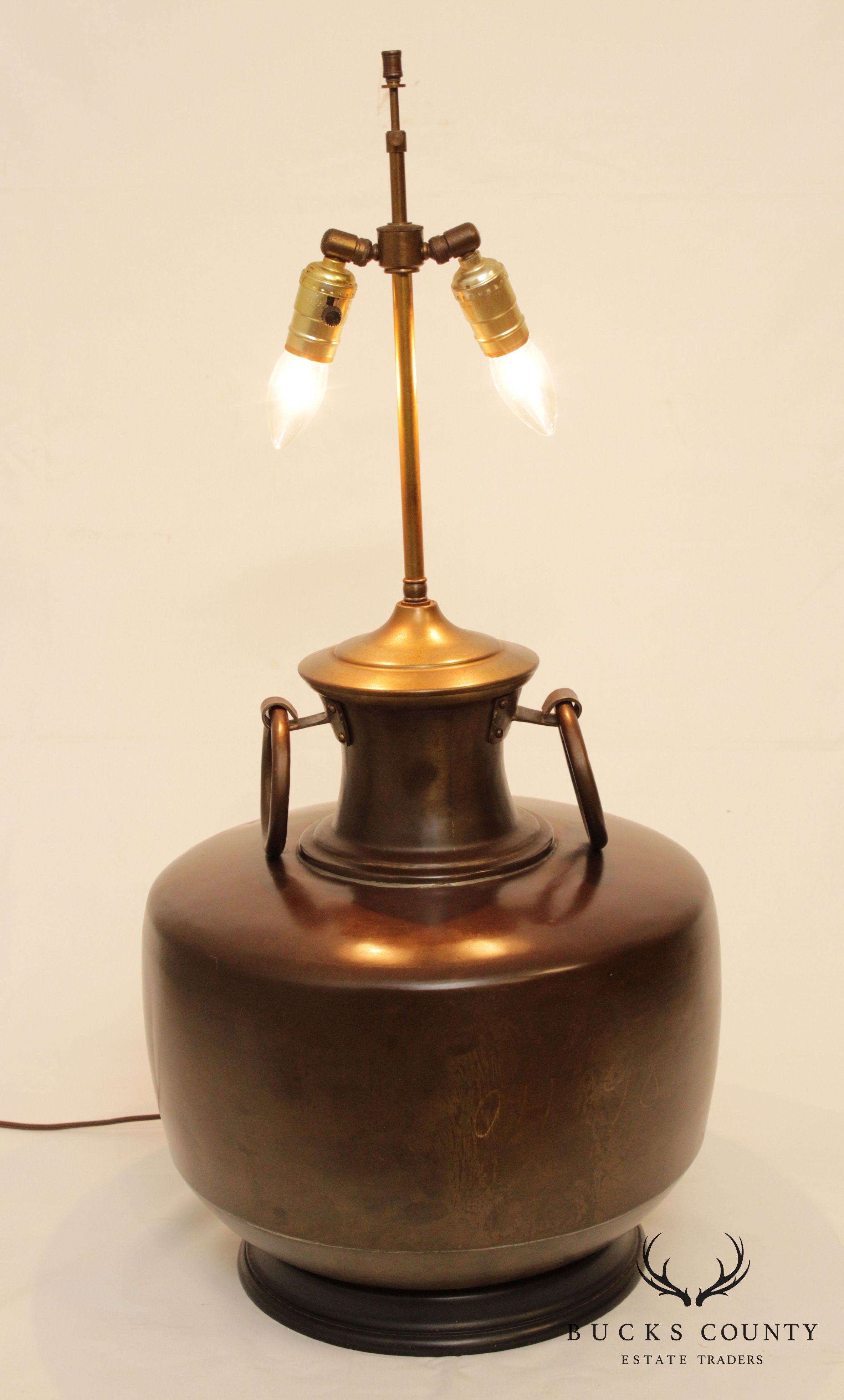 Vintage Brass Jug Table Lamp